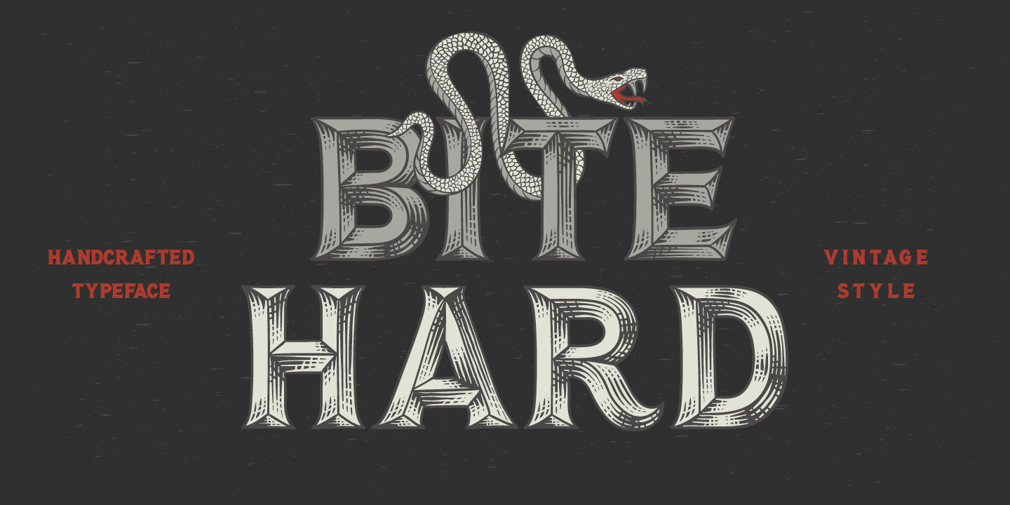 Пример шрифта Bite Hard #1